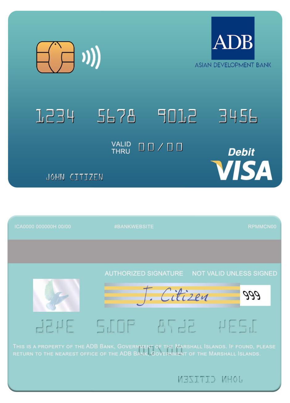 Marshall Islands ADB Bank visa credit card